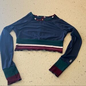 Free people Long Sleeve Top with Striped Cuffs